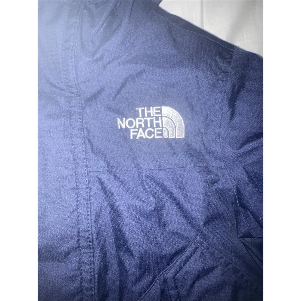 North Face Boys XXS 5 DryVent 600 Fill Down Hooded Winter Parka Navy